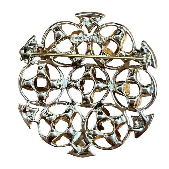 Sarah Coventry Gold-tone, Multi-Color 2” Brooch / NWOT - Picture 2 of 5